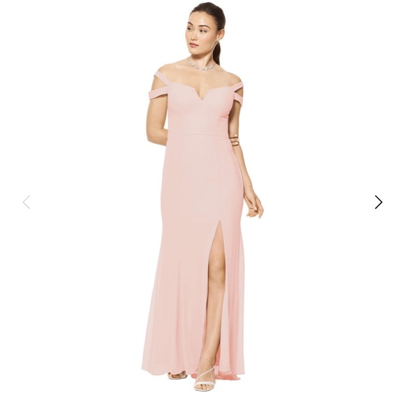 frost rose bridesmaid dresses